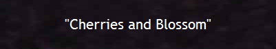 "Cherries and Blossom"